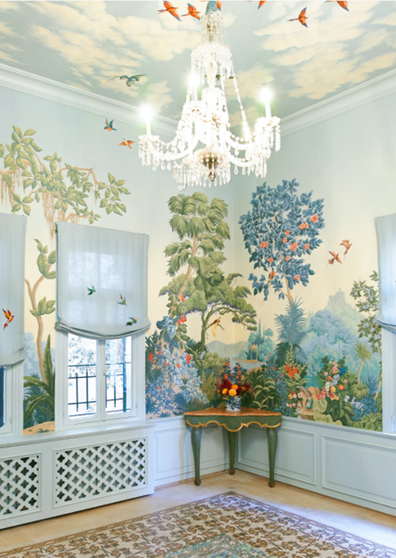 de Gournay installation by Medlin with Paint, Paradise Lost, Beruit