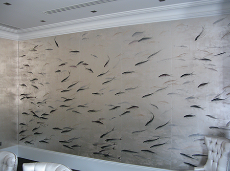 de Gournay, Fishes and Gilded Paper, London