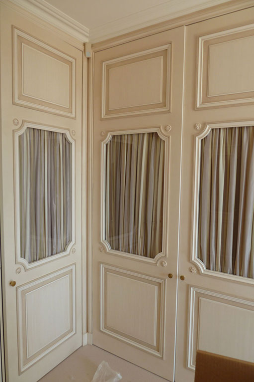 Master Suite Full Redecoration, Switzerland, paint effects, hand painted furniture, wardrobes, bespoke decoration, painting, de Gournay
