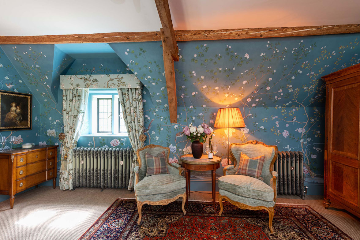 de Gournay Chelsea, Cotswolds, chinoiserie, hand painted